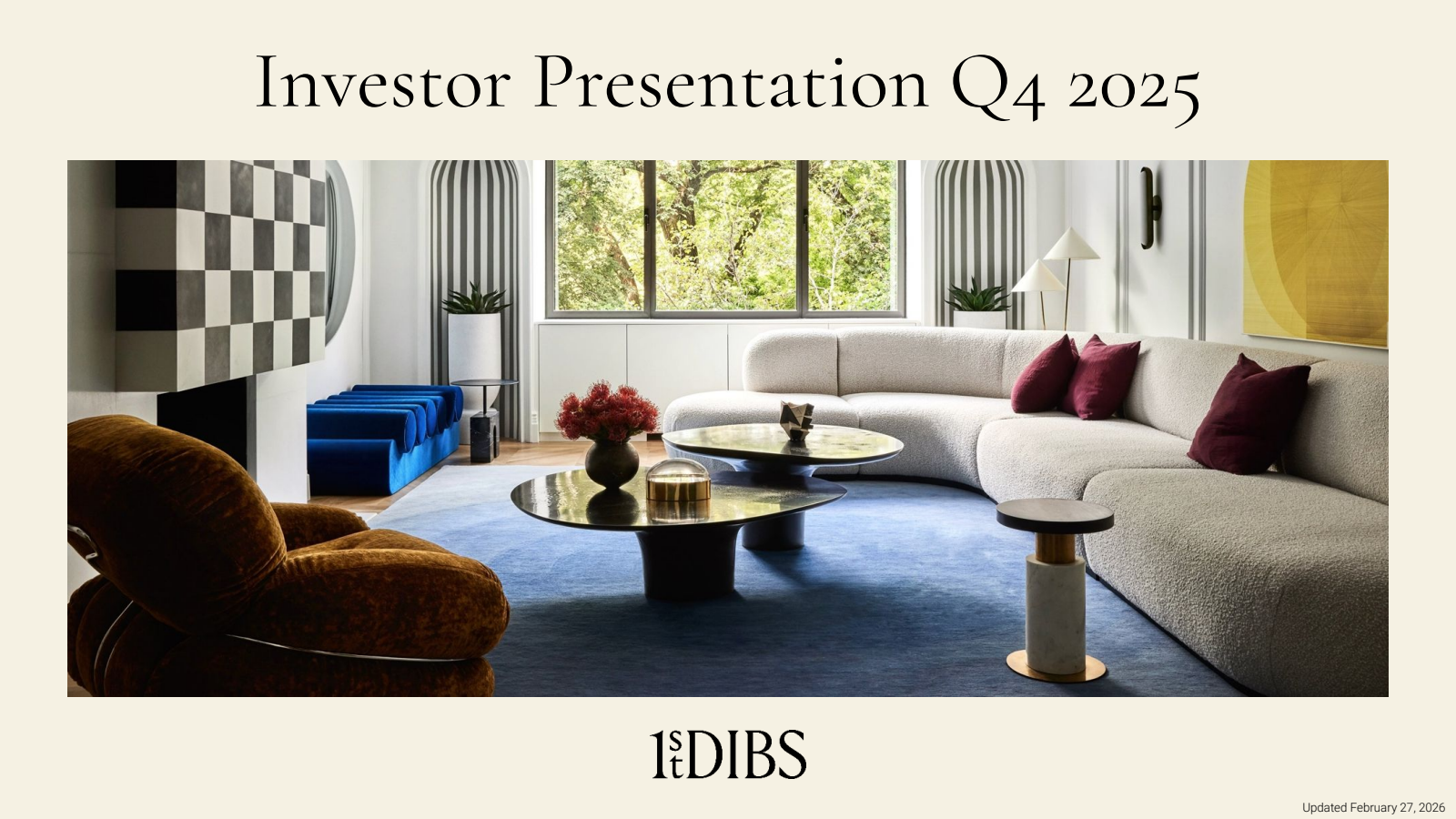1stdibs.com's Q4 2025 Slide Deck