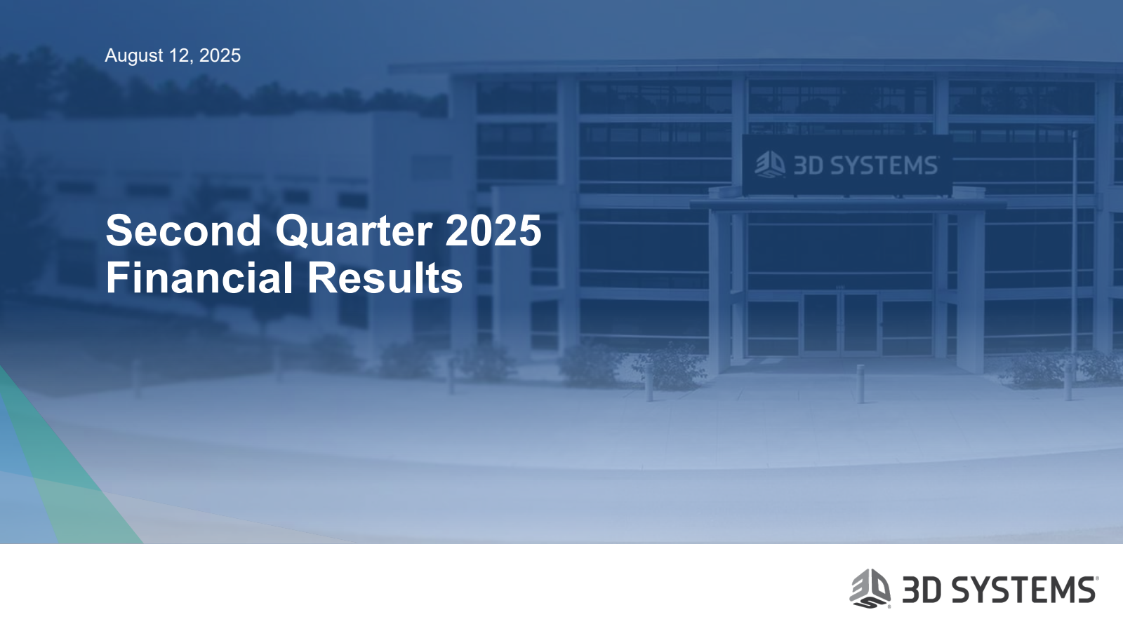 3D Systems' Q2 2025 Slide Deck