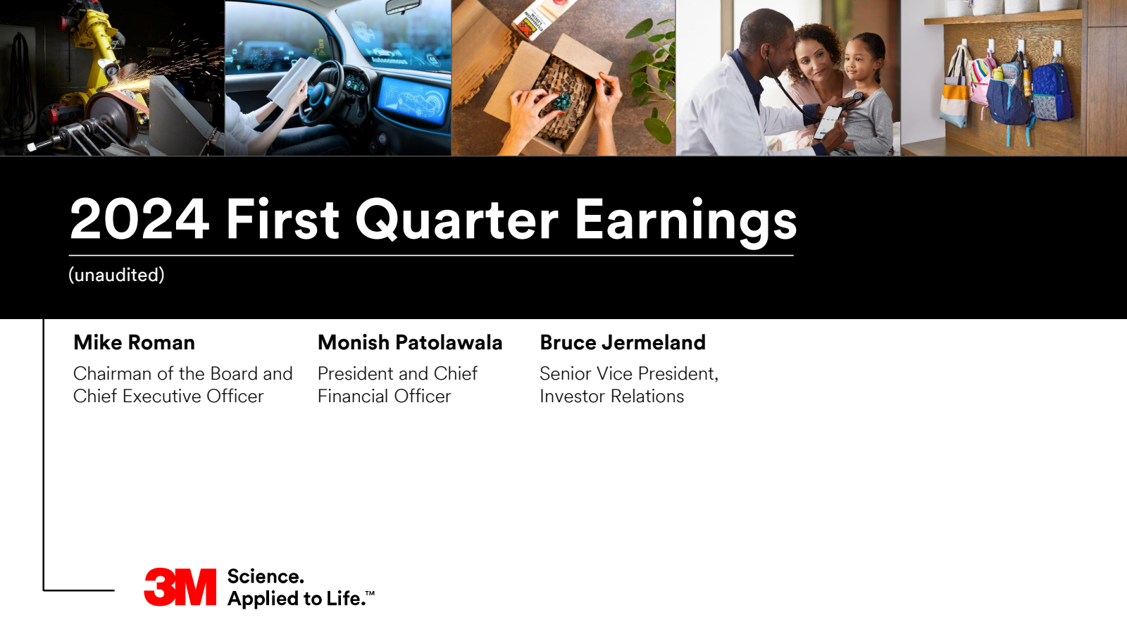 MMM Q1 2024 Earnings Report on 4/30/2024