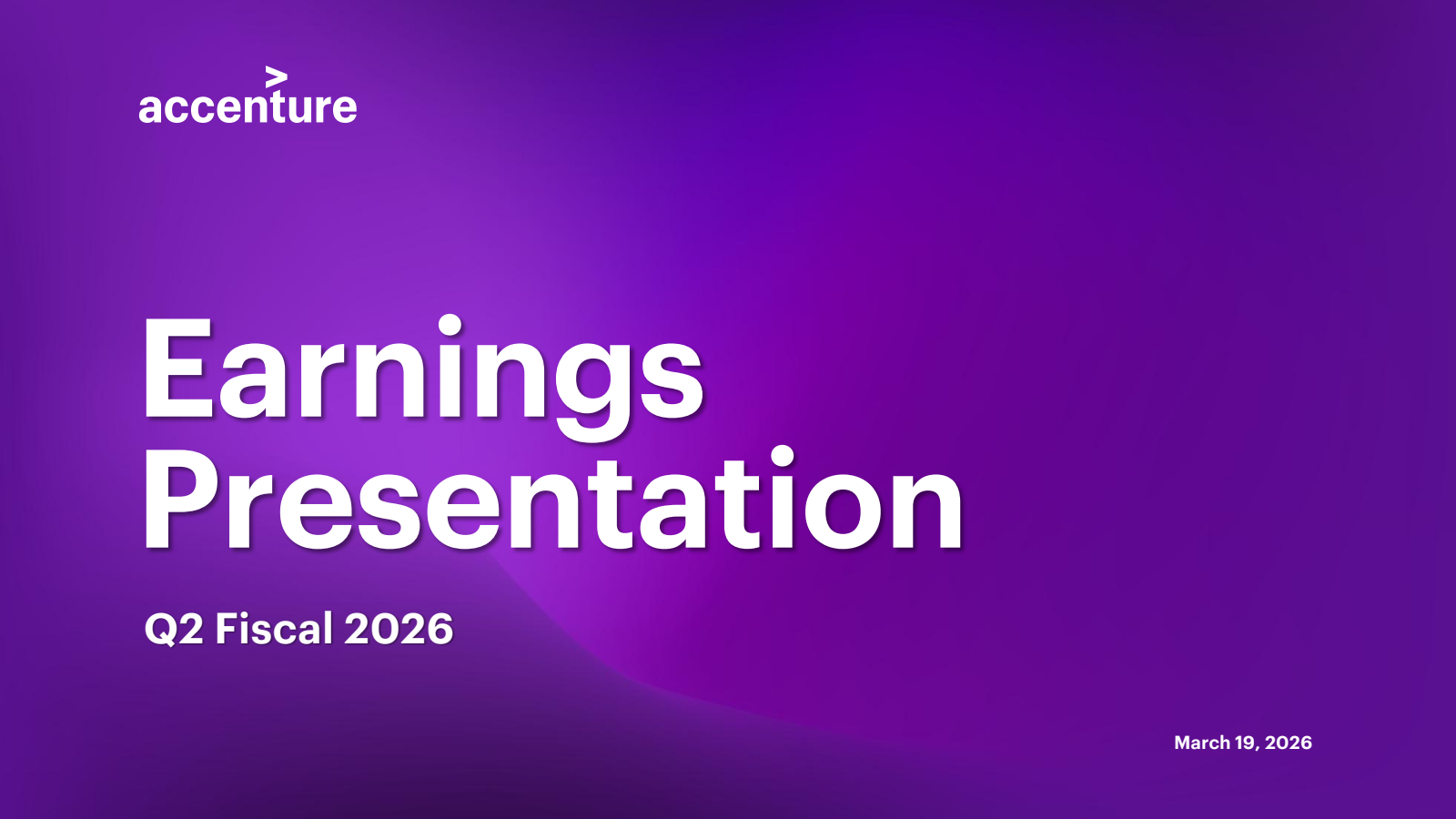 Accenture's Q2 2026 Slide Deck
