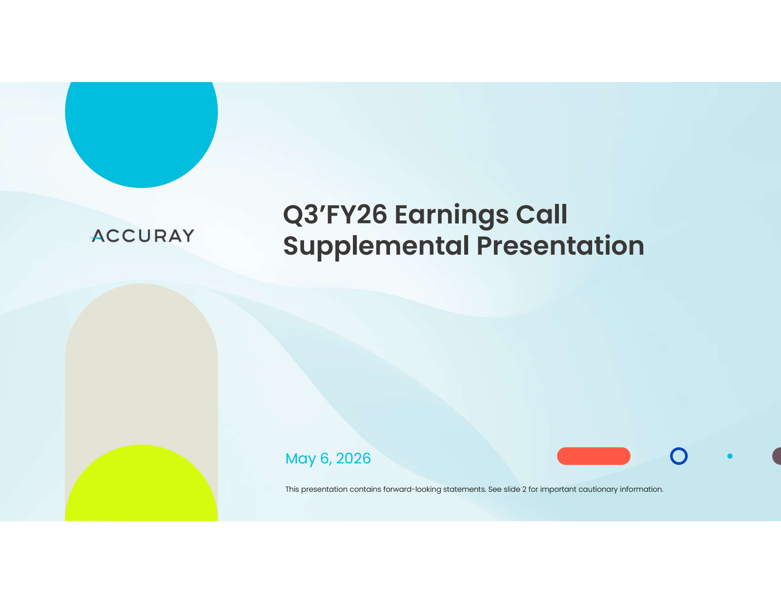 Accuray's Q3 2026 Slide Deck