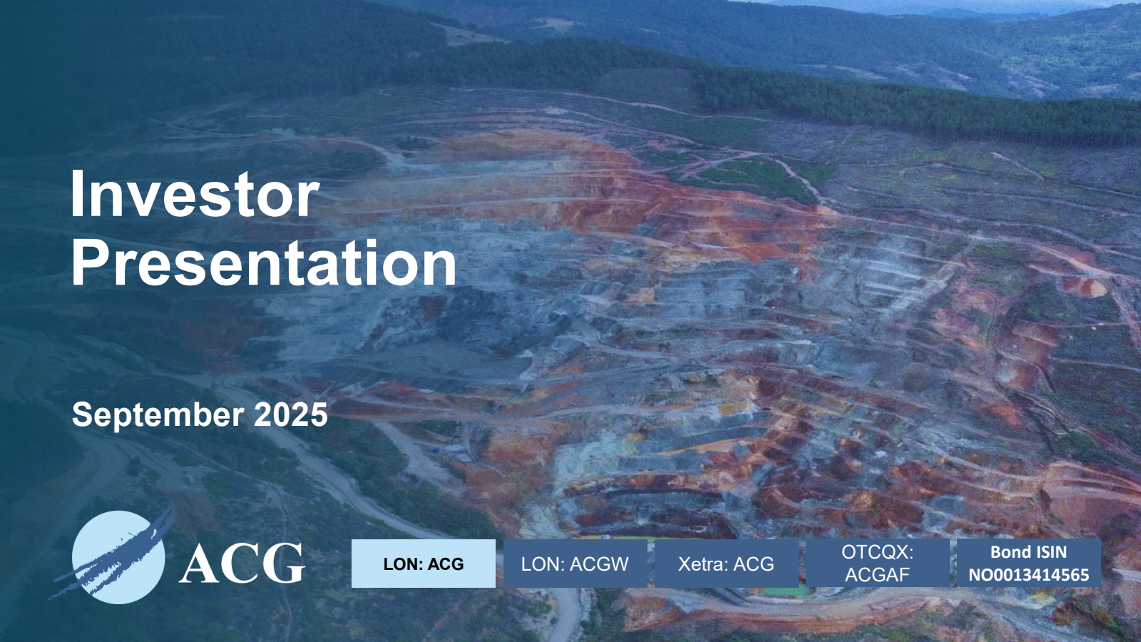 ACG Acquisition's H1 2025 Slide Deck
