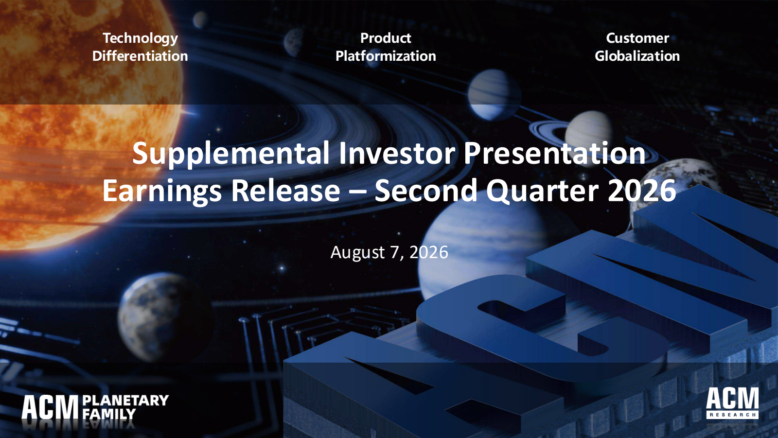 ACM Research's Q2 2026 Slide Deck