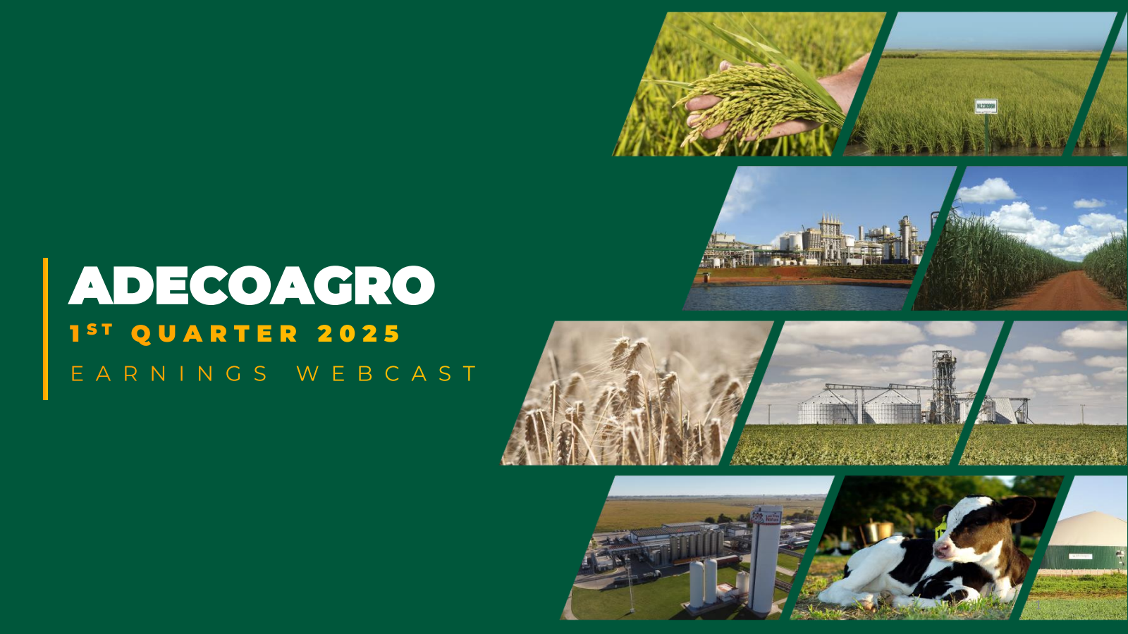 Adecoagro's Q1 2025 Slide Deck