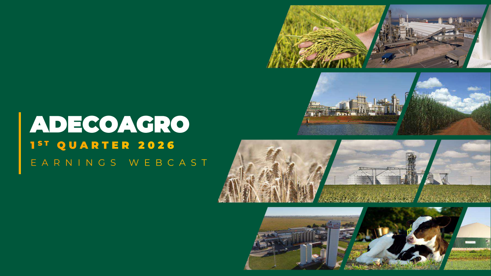 Adecoagro's Q1 2026 Slide Deck