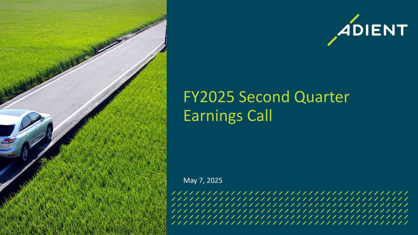 Adnt Insurance ADNT Q2 2025 Earnings Report on 5/7/2025