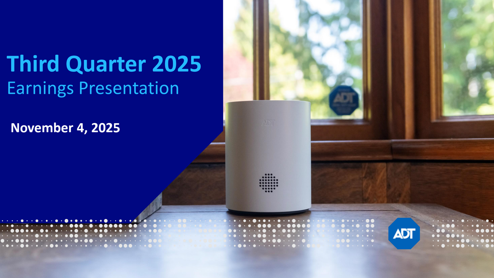 ADT's Q3 2025 Slide Deck