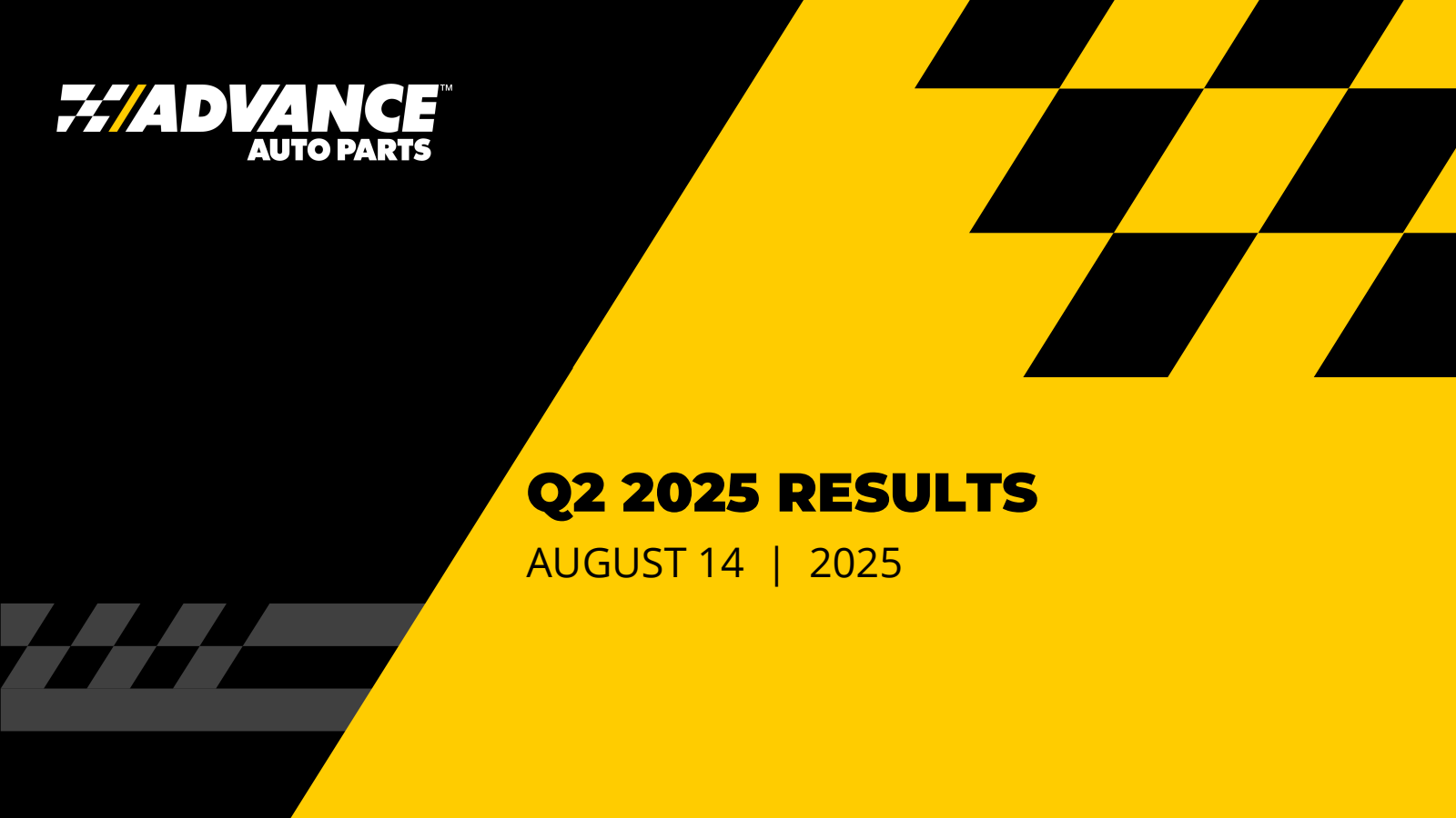 Advance Auto Parts' Q2 2025 Slide Deck