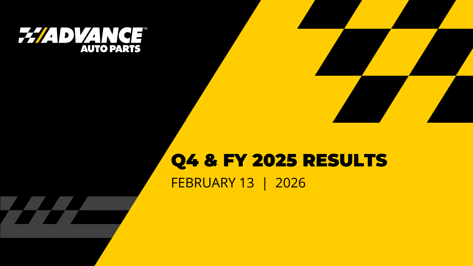Advance Auto Parts' Q4 2025 Slide Deck