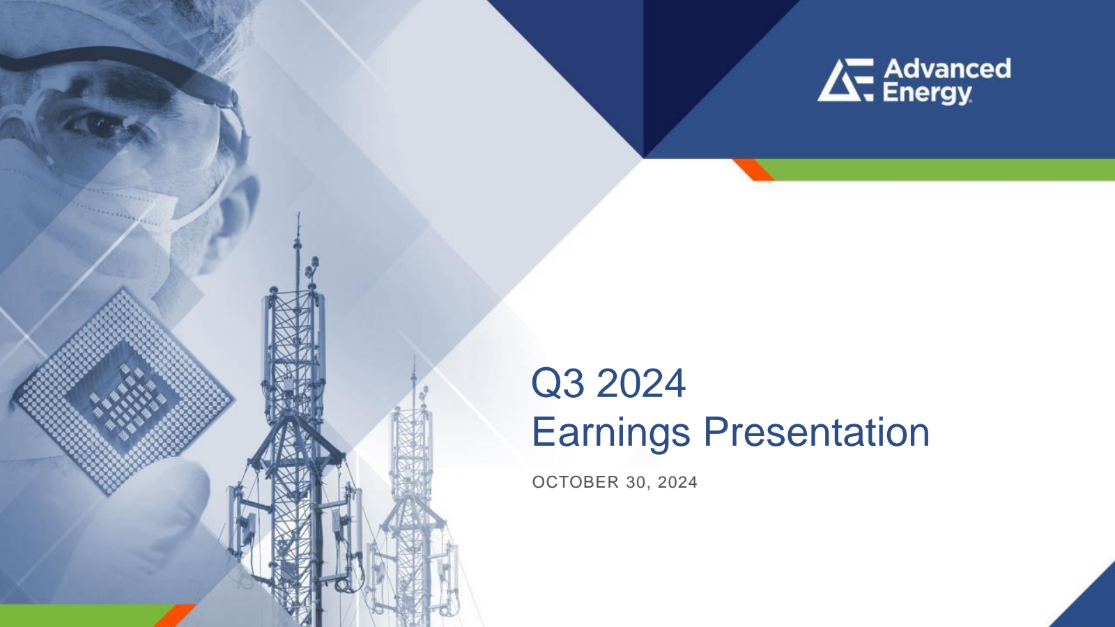 Advanced Energy Industries' Q3 2024 Slide Deck