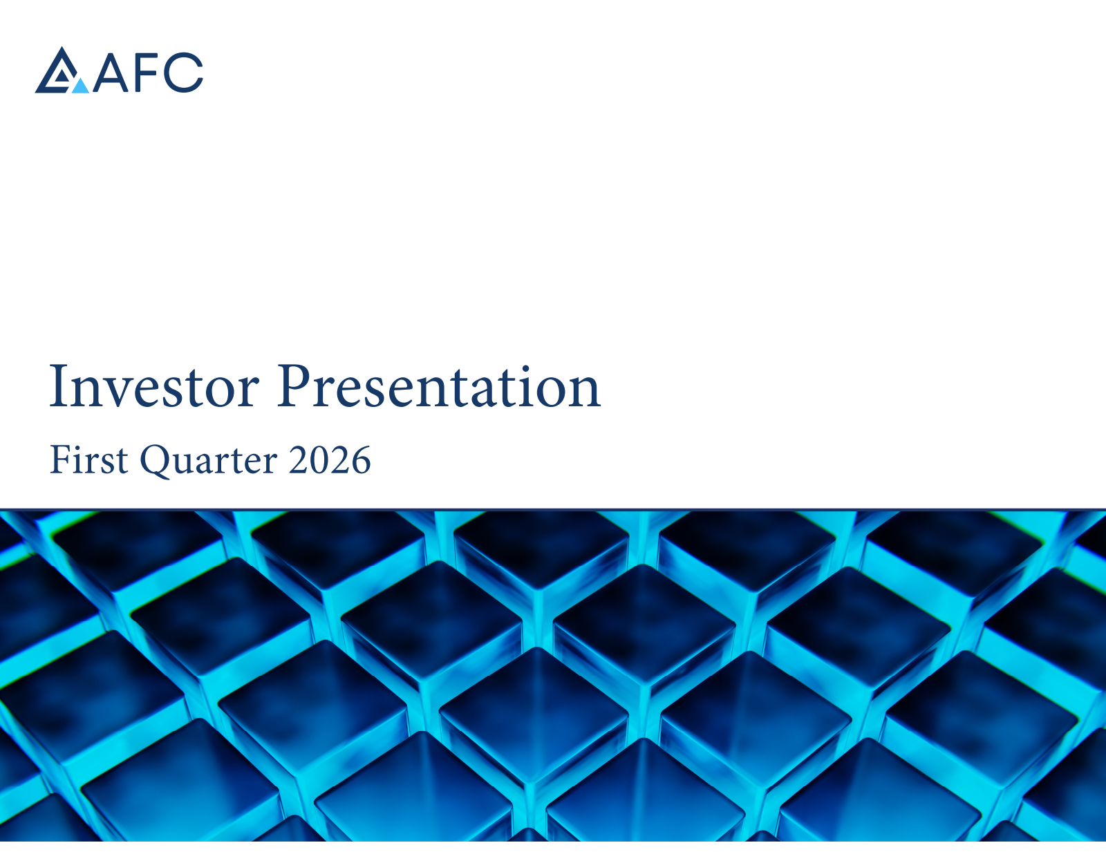 AFC Gamma's Q1 2026 Slide Deck