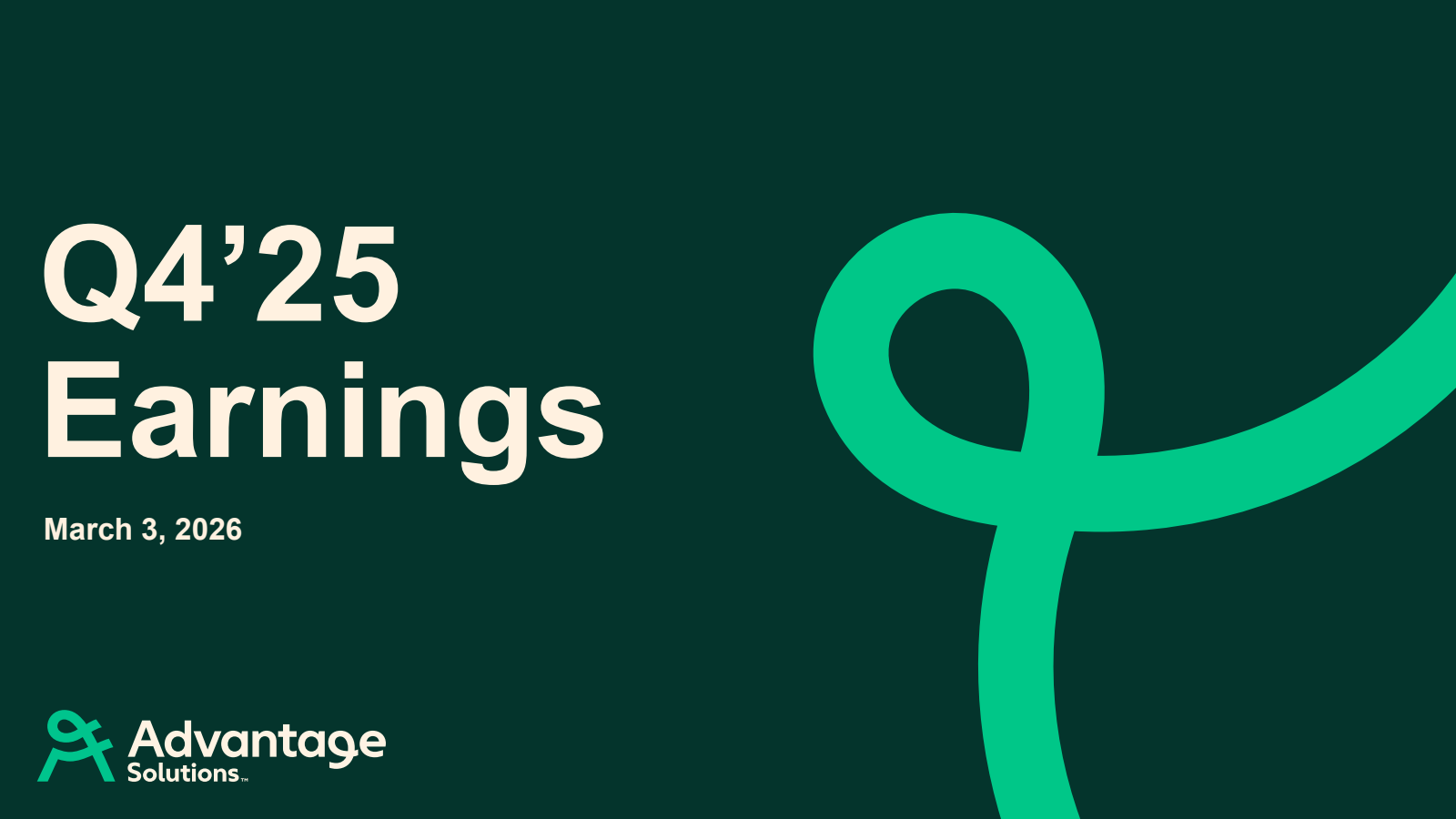 Advantage Solutions' Q4 2025 Slide Deck