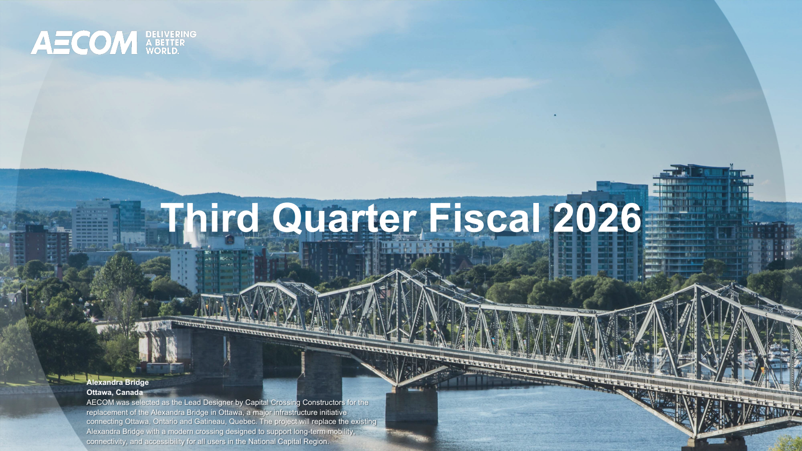 AECOM's Q3 2026 Slide Deck