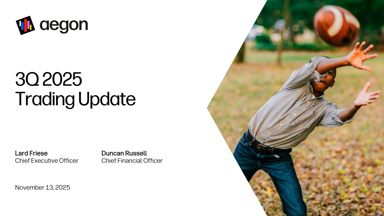 Aegon's Q3 2025 TU Slide Deck