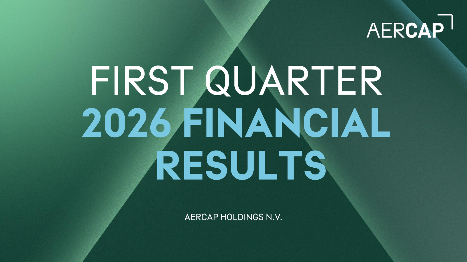 Aercap's Q1 2026 Slide Deck