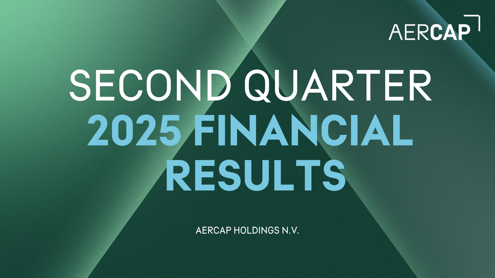 Aercap's Q2 2025 Slide Deck