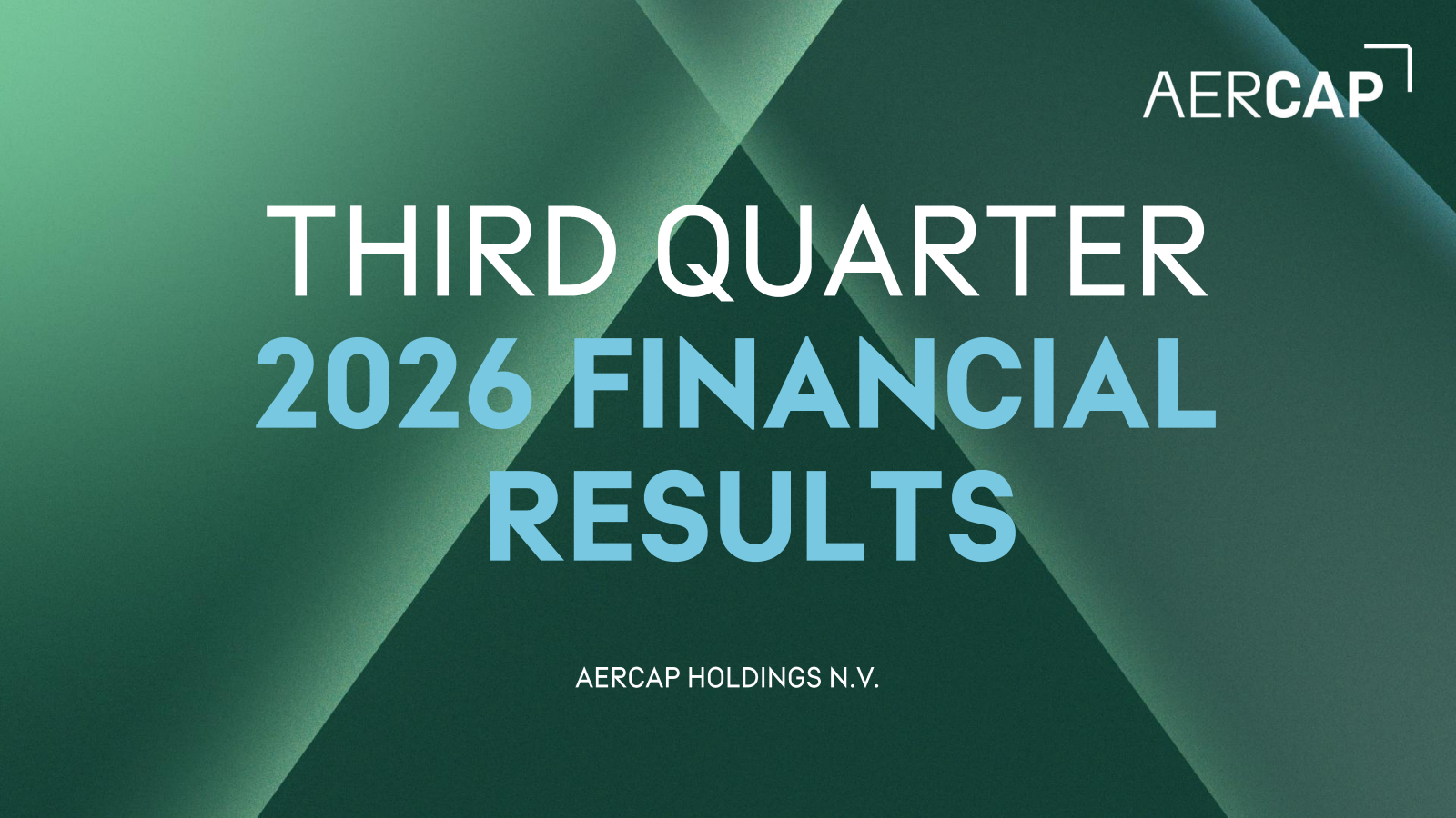 AerCap's Q3 2026 Slide Deck