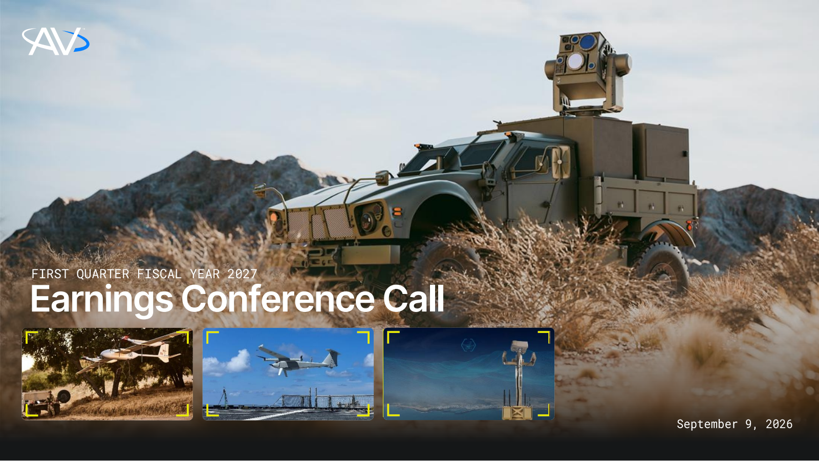 AeroVironment's Q1 2027 Slide Deck