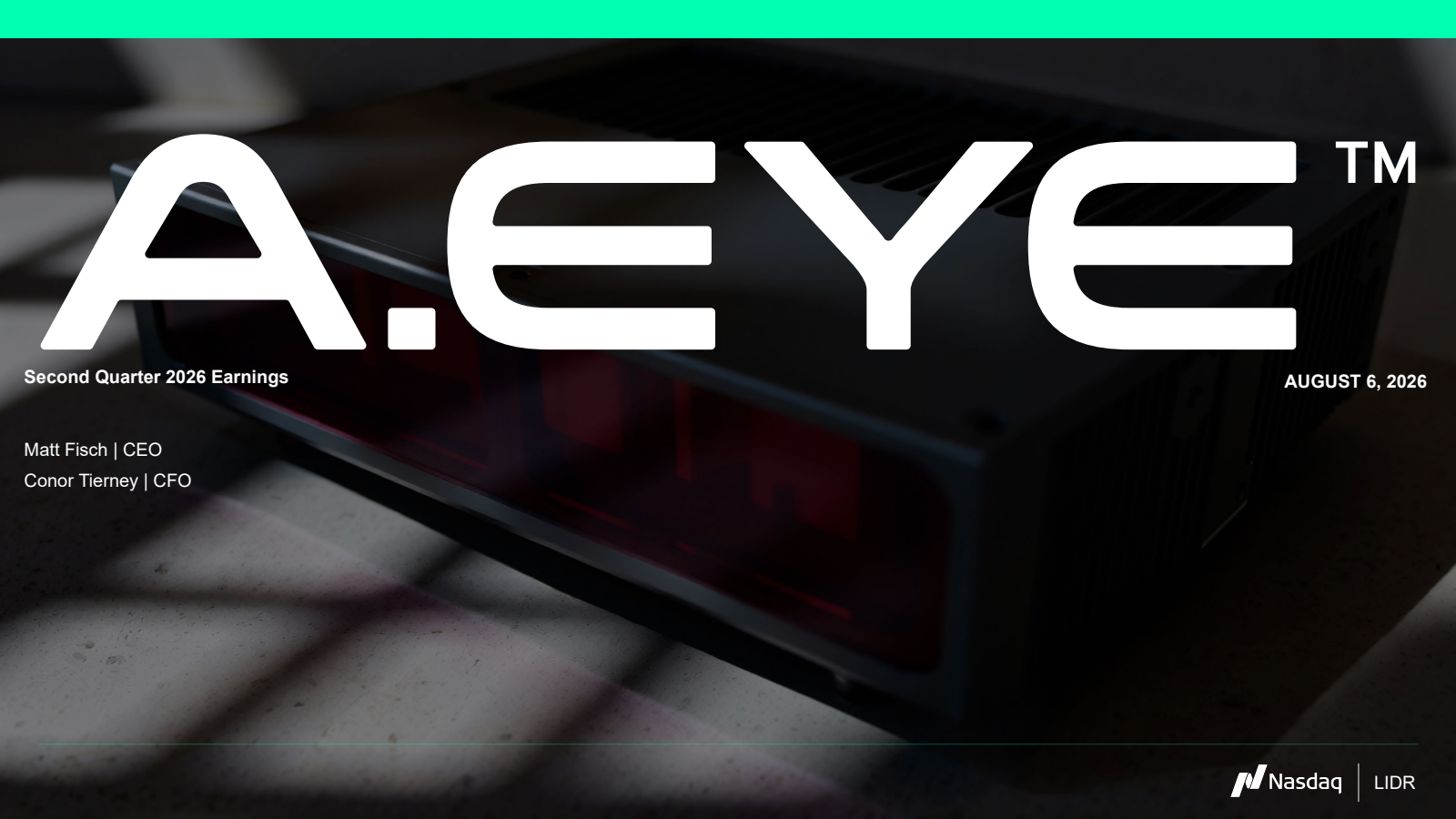AEye's Q2 2026 Slide Deck