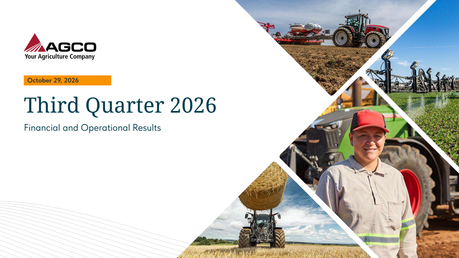 AGCO's Q3 2026 Slide Deck