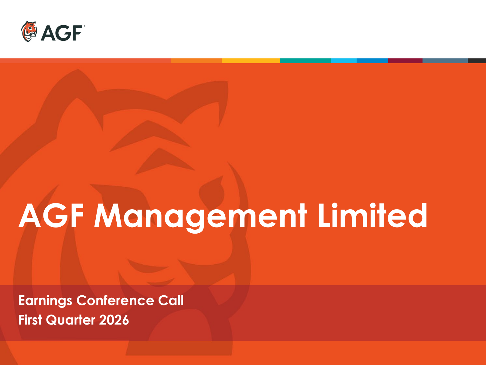 AGF Management's Q1 2026 Slide Deck