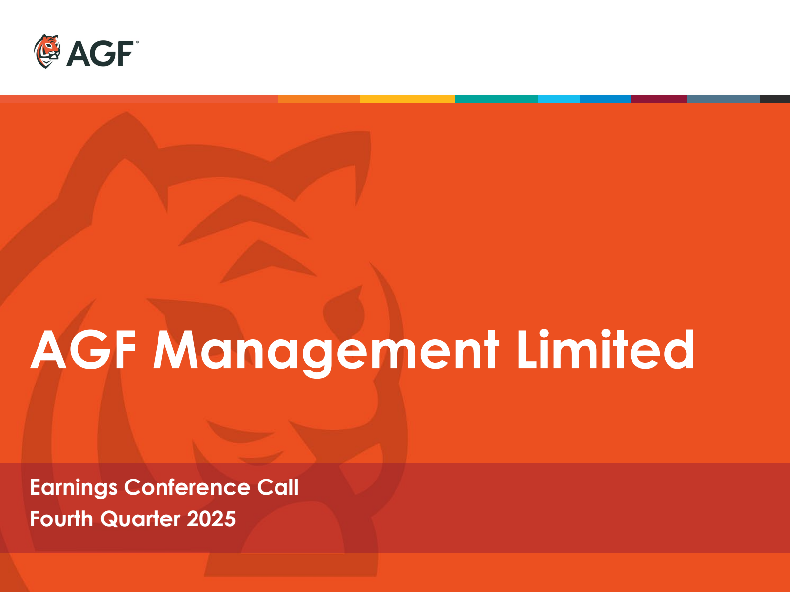 AGF Management's Q4 2025 Slide Deck