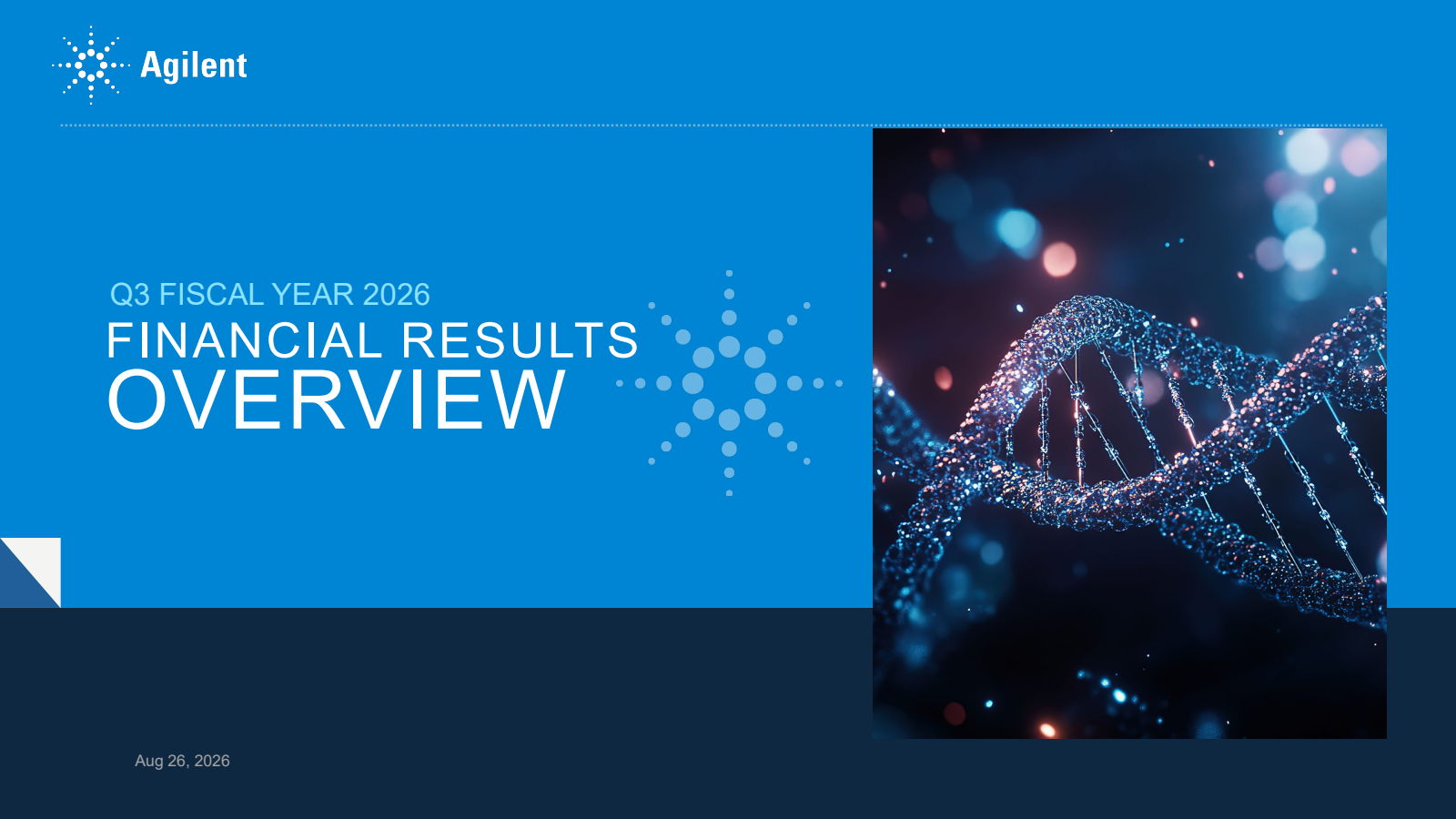 Agilent Technologies' Q3 2026 Slide Deck