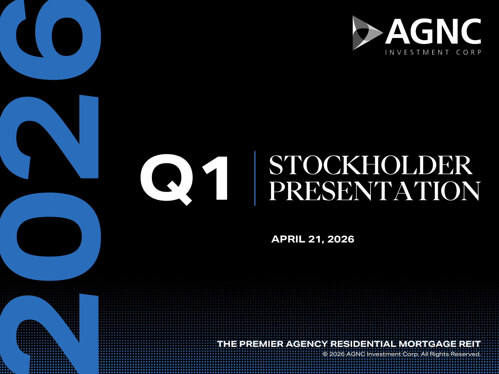 AGNC Investment's Q1 2026 Slide Deck