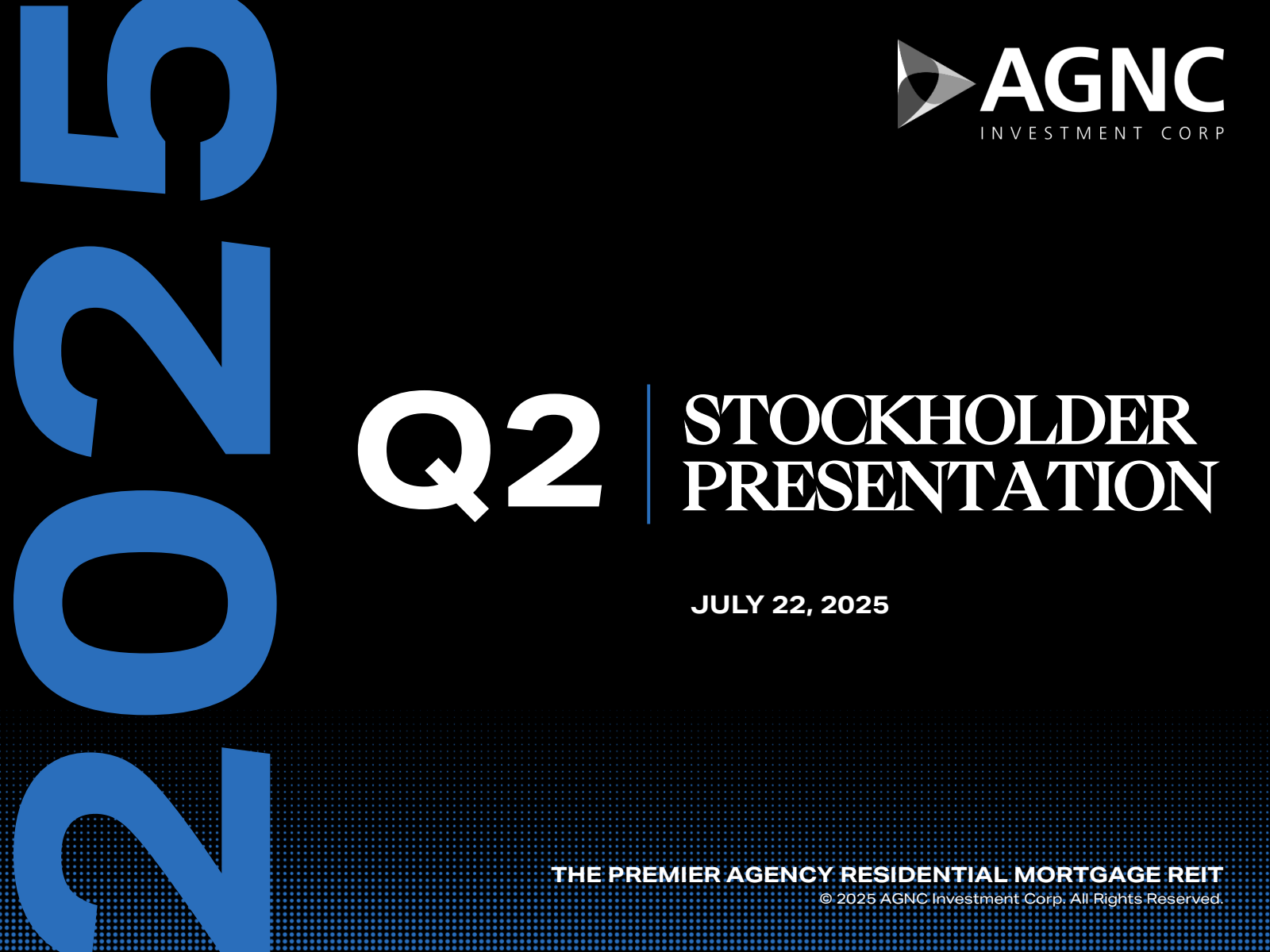 AGNC Investment's Q2 2025 Slide Deck