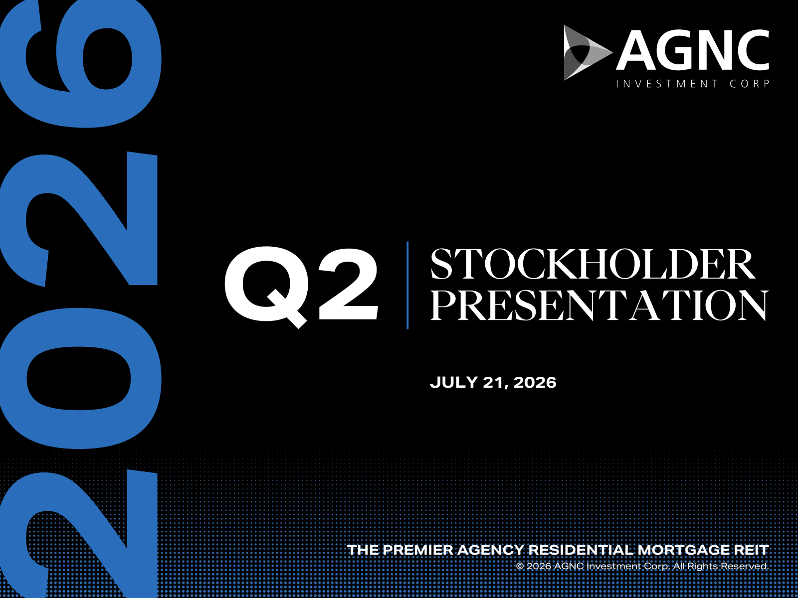 AGNC Investment's Q2 2026 Slide Deck