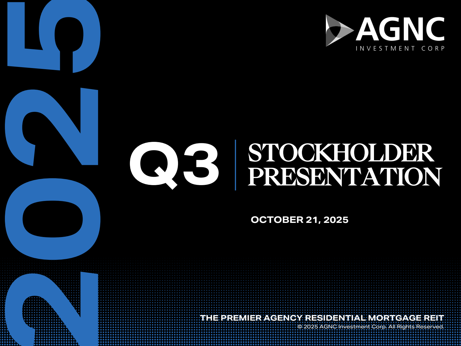 AGNC Investment's Q3 2025 Slide Deck