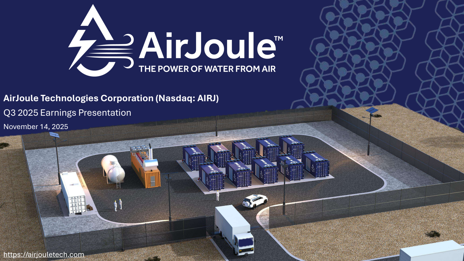 AirJoule Technologies' Q3 2025 Slide Deck