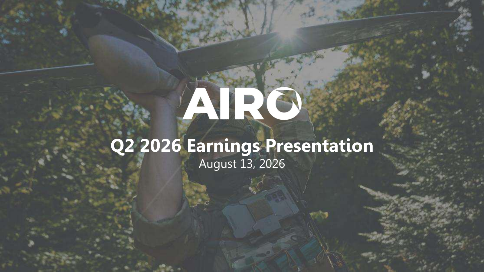 AIRO Group's Q2 2026 Slide Deck