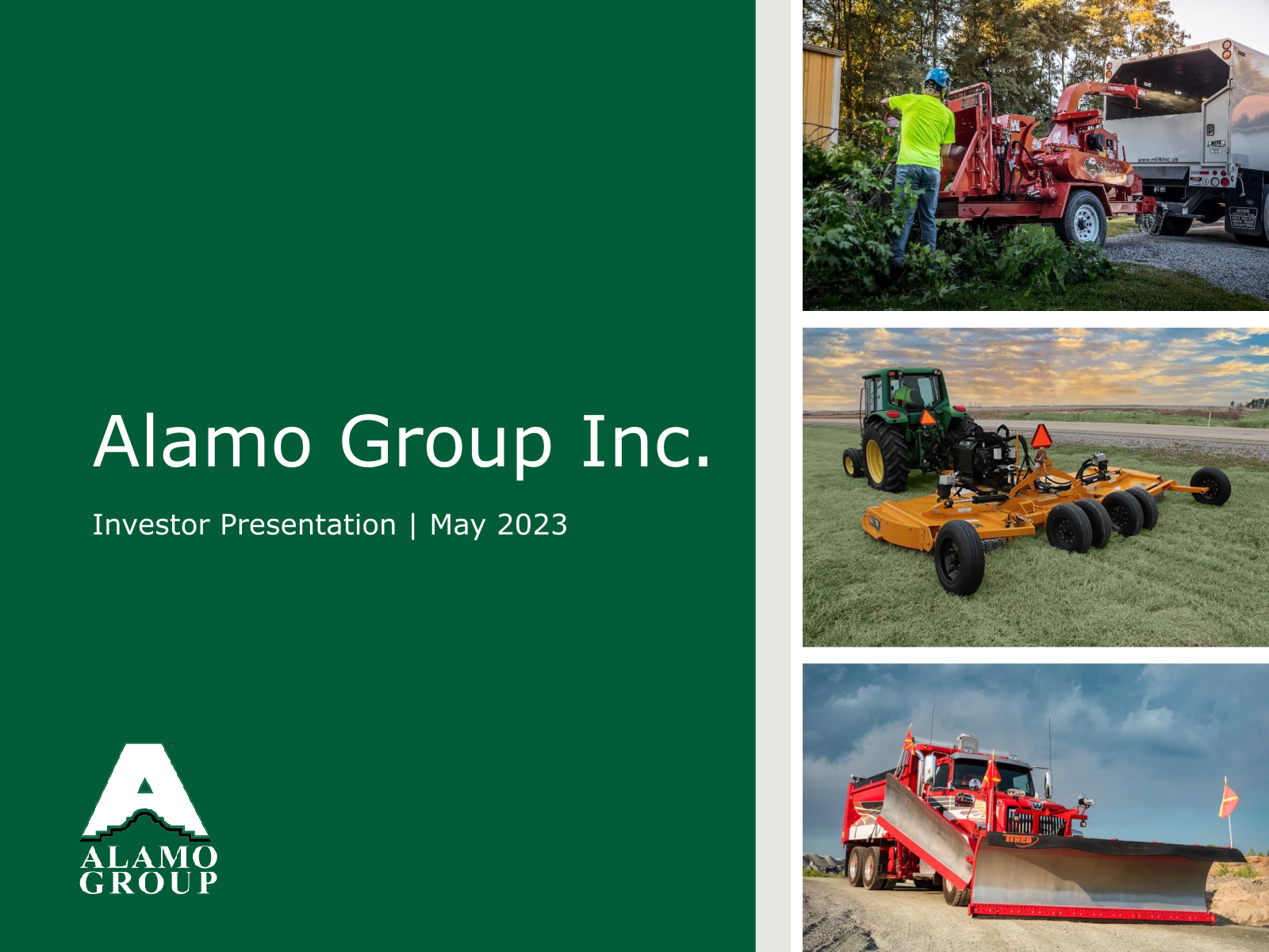 Alamo Group's Q1 2023 Slide Deck