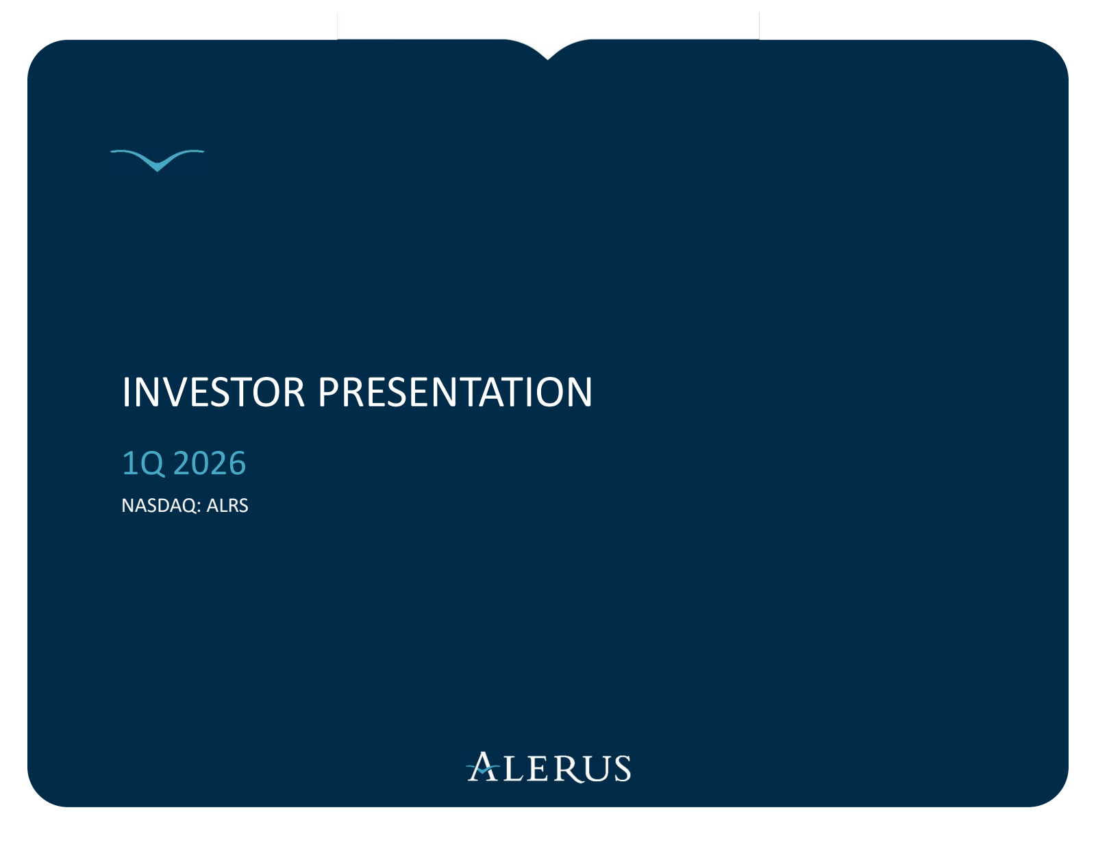 Alerus Financial's Q1 2026 Slide Deck
