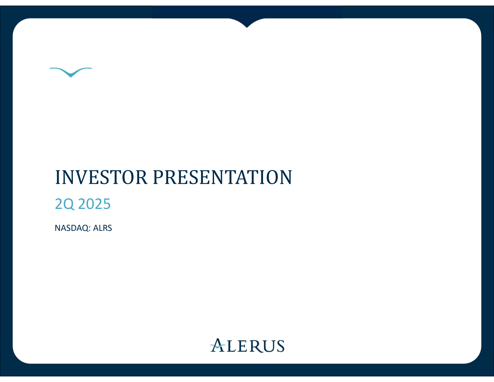 Alerus Financial's Q2 2025 Slide Deck