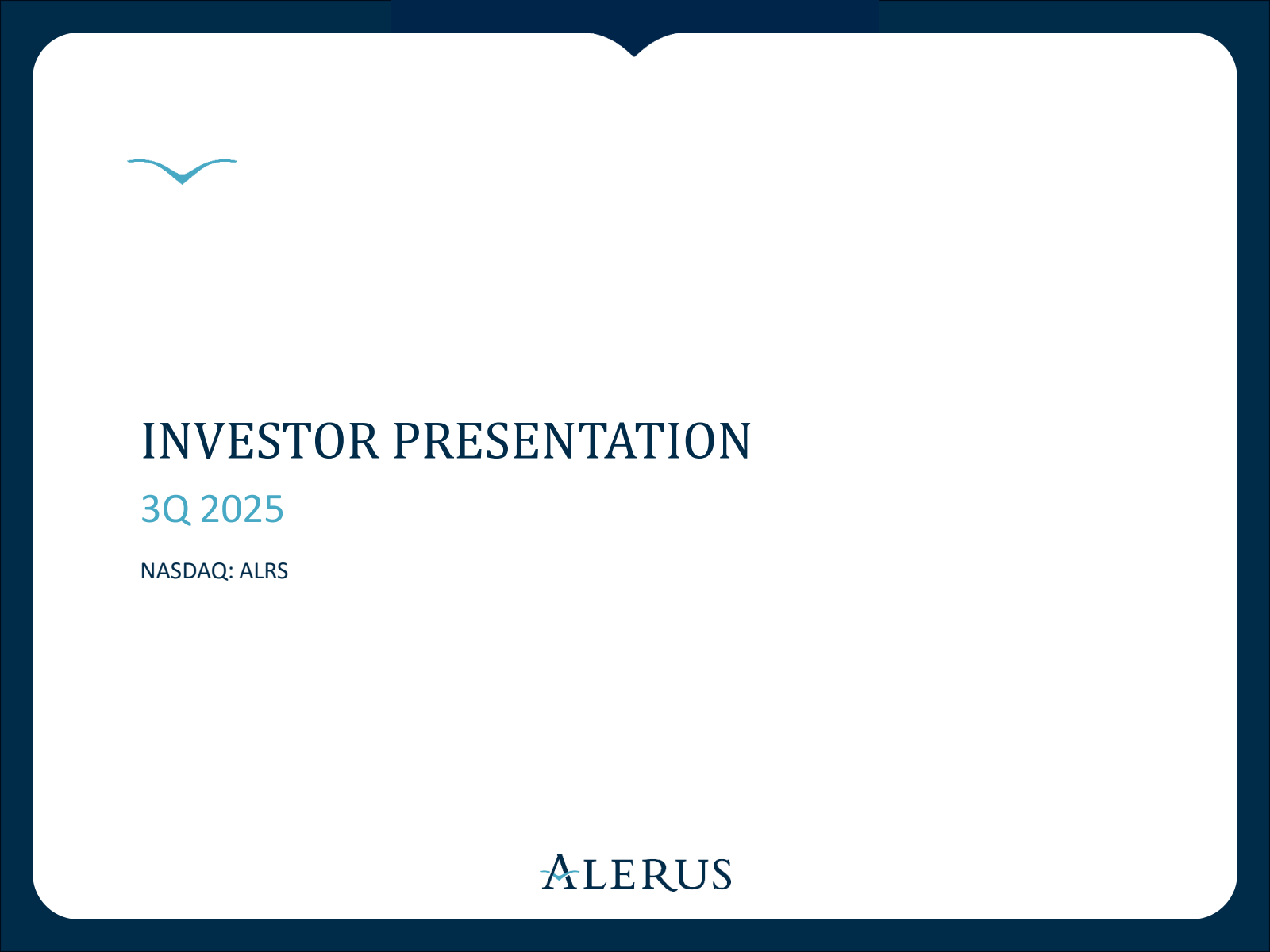Alerus Financial's Q3 2025 Slide Deck