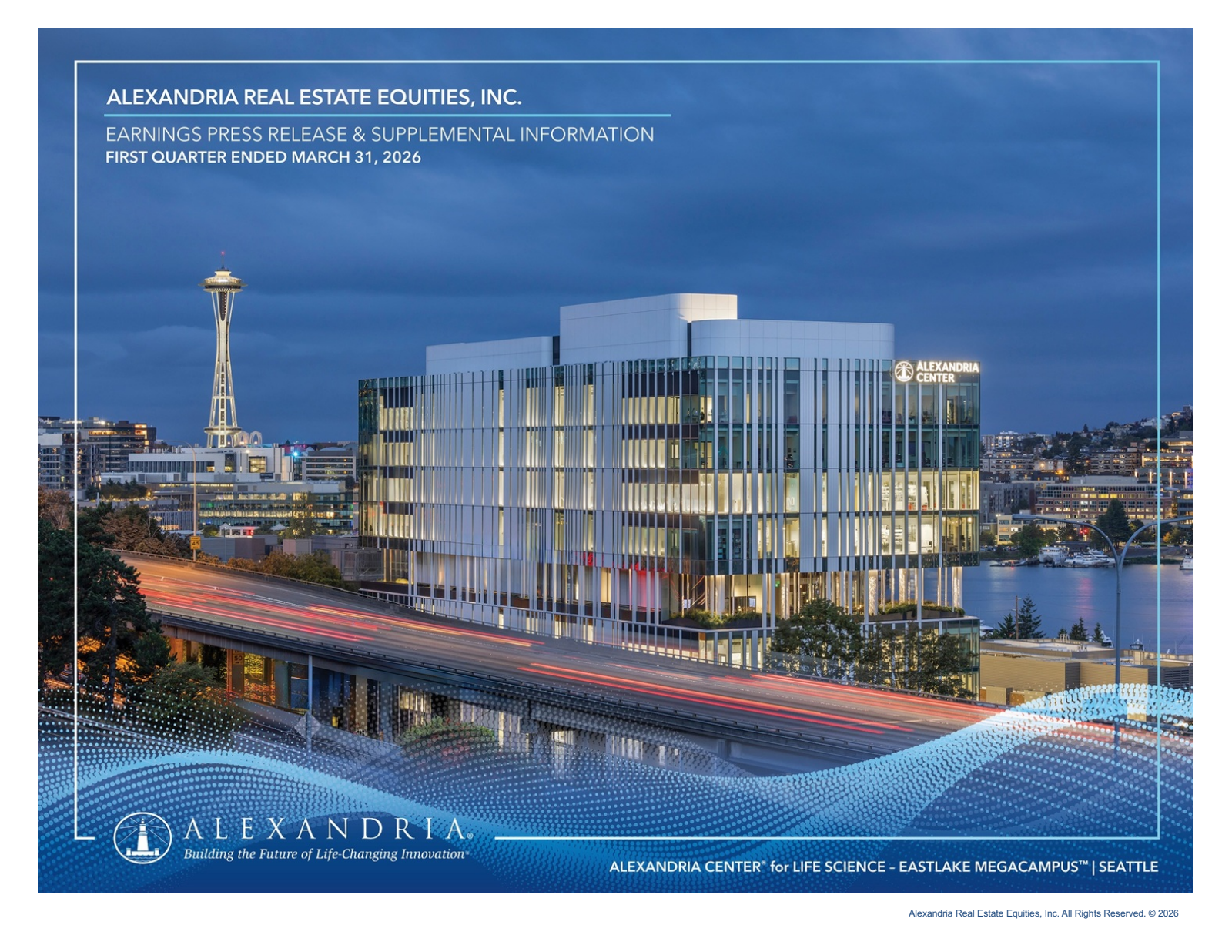 Alexandria Real Estate Equities' Q1 2026 Slide Deck