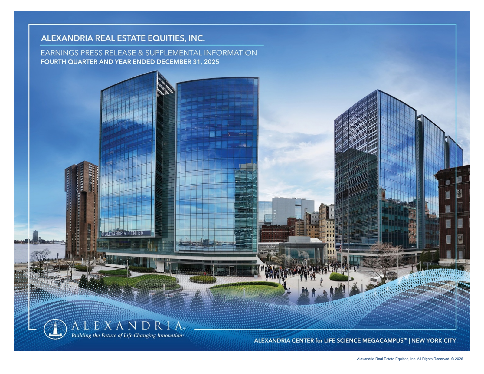 Alexandria Real Estate Equities' Q4 2025 Slide Deck