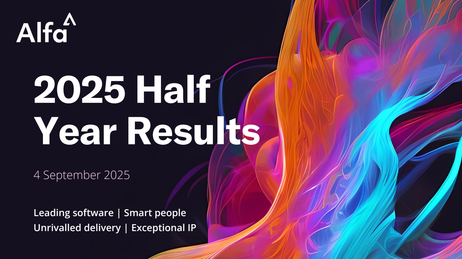 Alfa Financial Software's H1 2025 Slide Deck