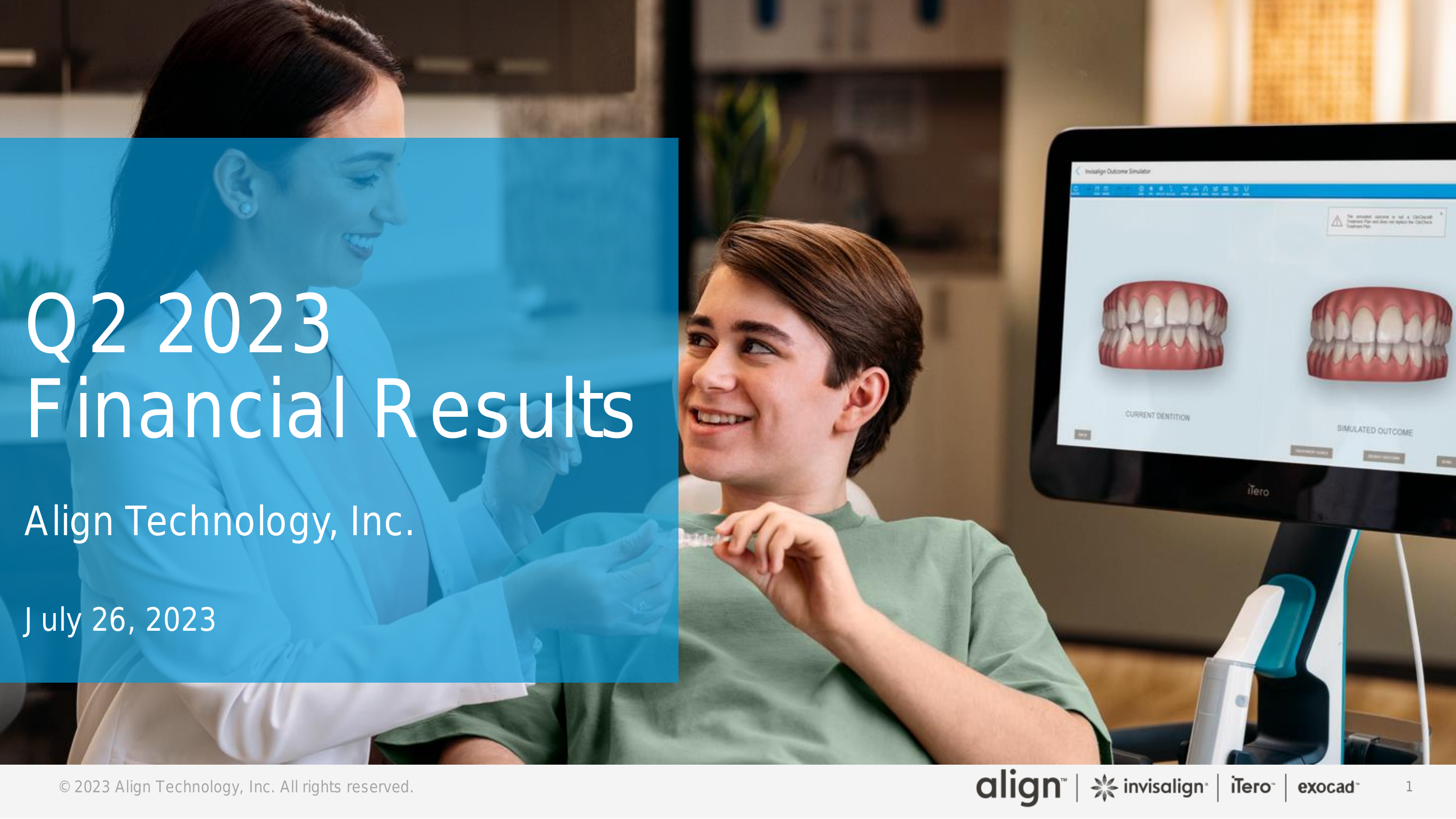 Align Technology's Q2 2023 Slide Deck