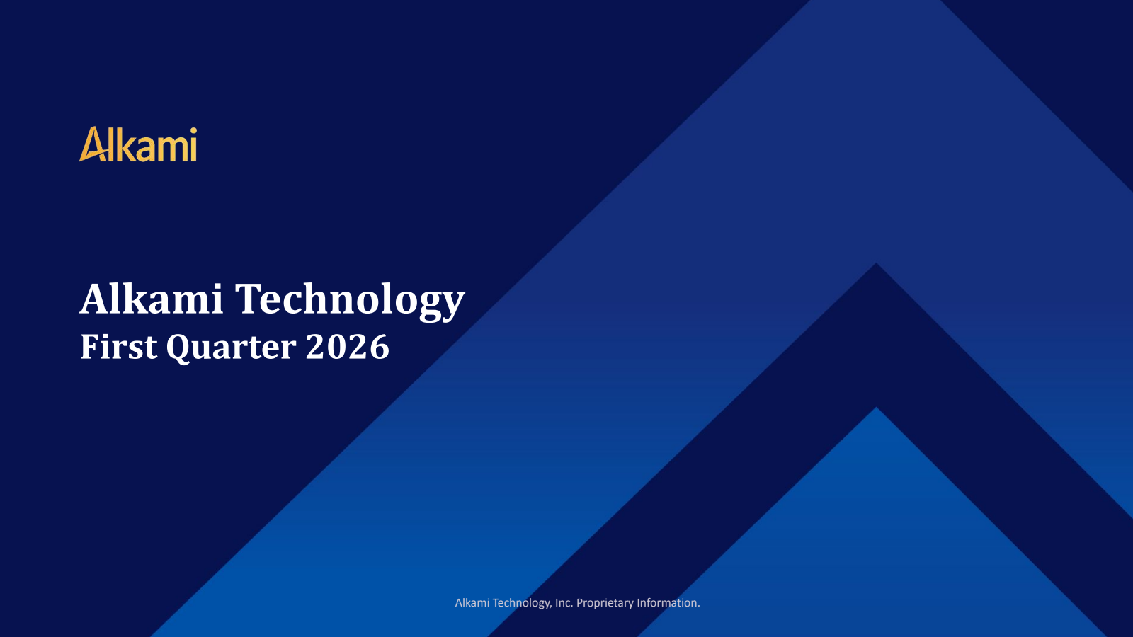 Alkami Technology's Q1 2026 Slide Deck