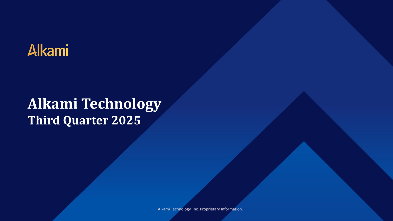 Alkami Technology's Q3 2025 Slide Deck