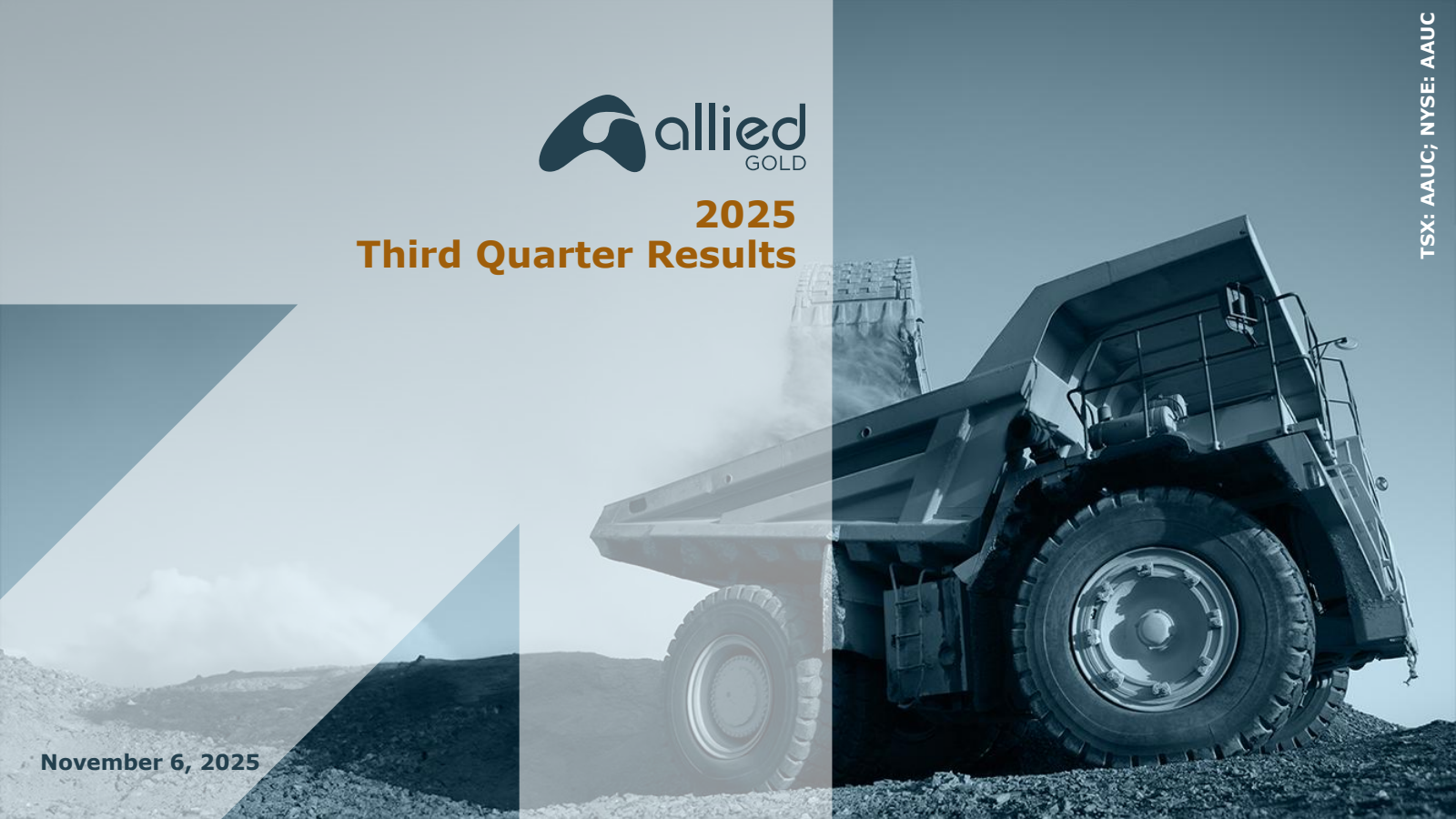 Allied Gold's Q3 2025 Slide Deck
