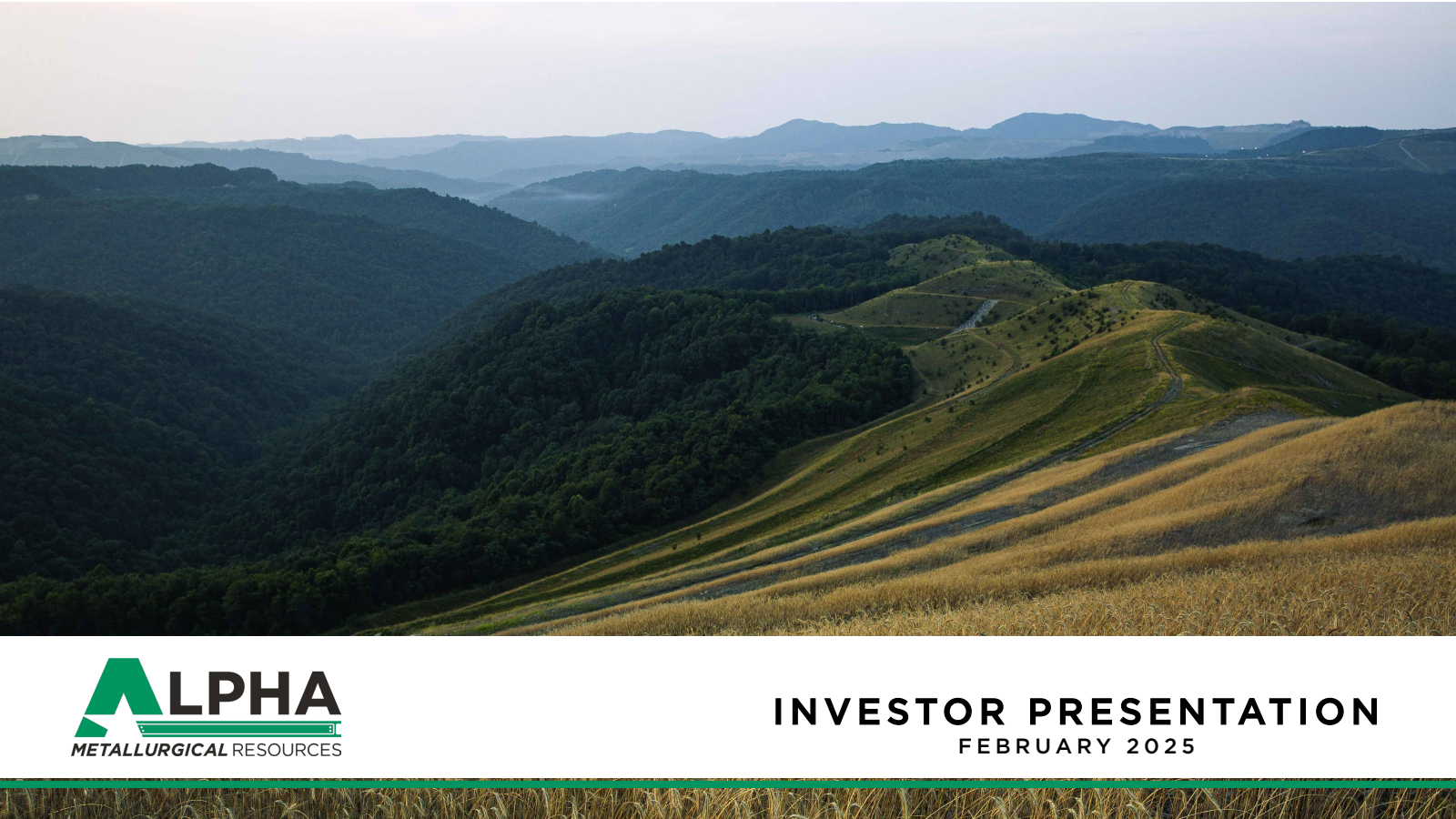 Alpha Metallurgical Resources' Q4 2024 Slide Deck