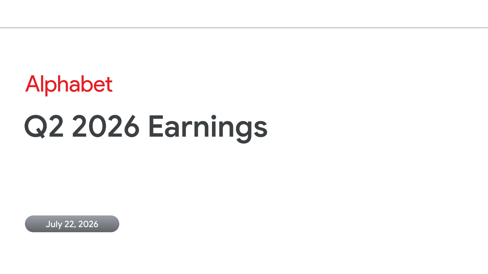 Sign Writing Lettering R Alphabet (GOOG) Earnings Date and Reports 2026