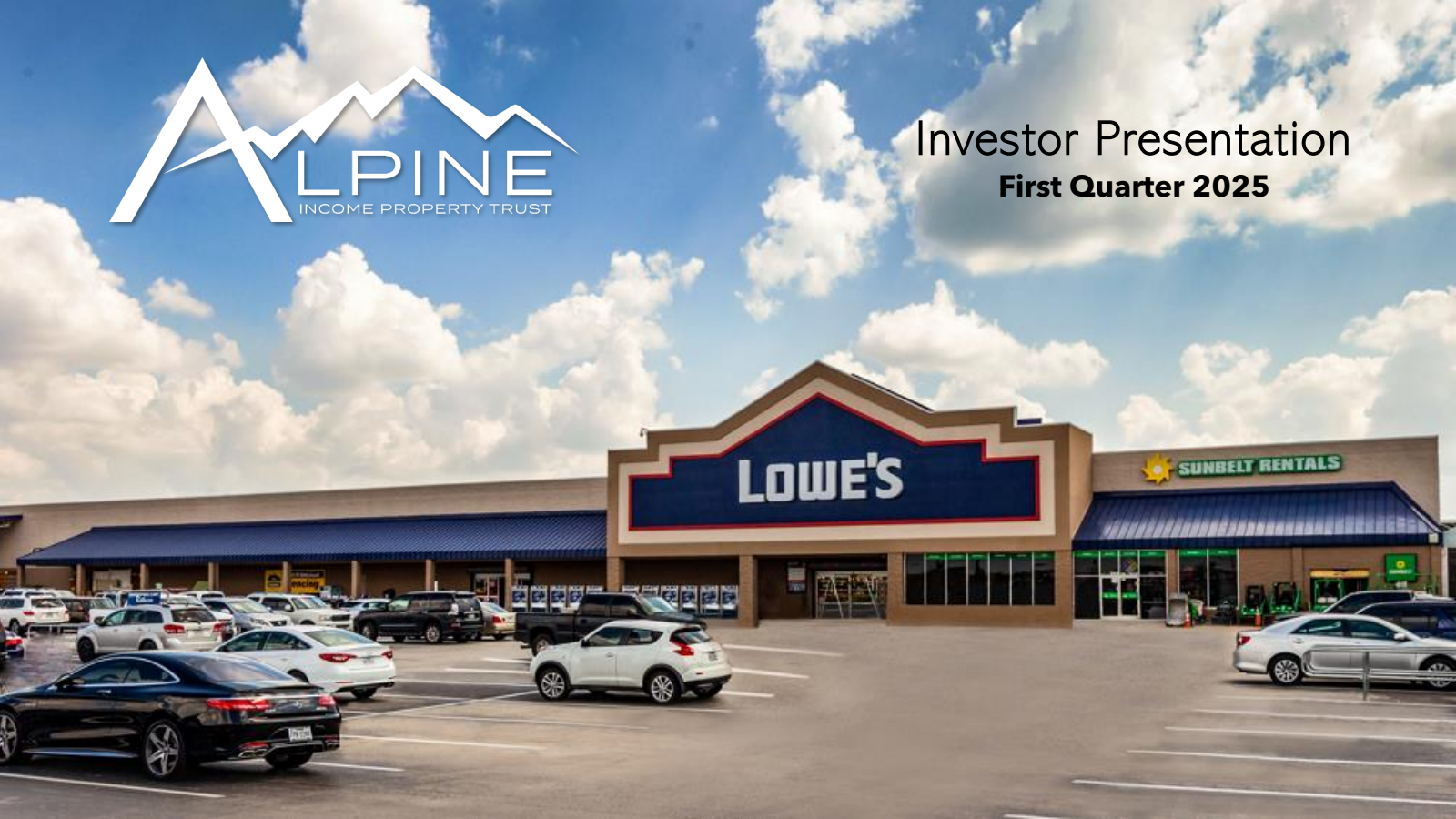 Alpine Income Property Trust's Q1 2025 Slide Deck