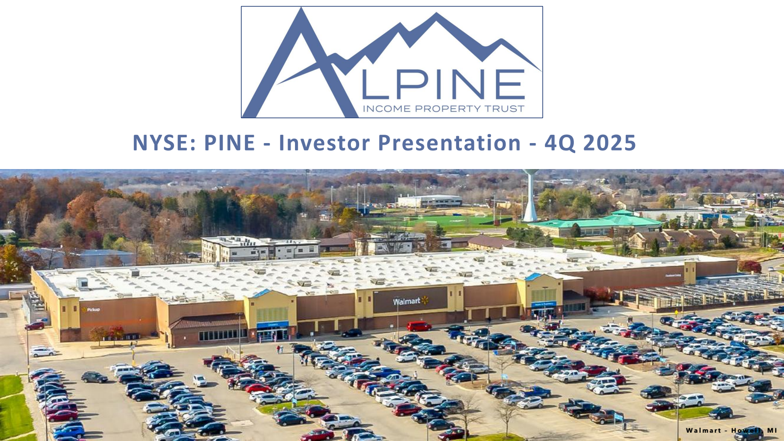 Alpine Income Property Trust's Q4 2025 Slide Deck