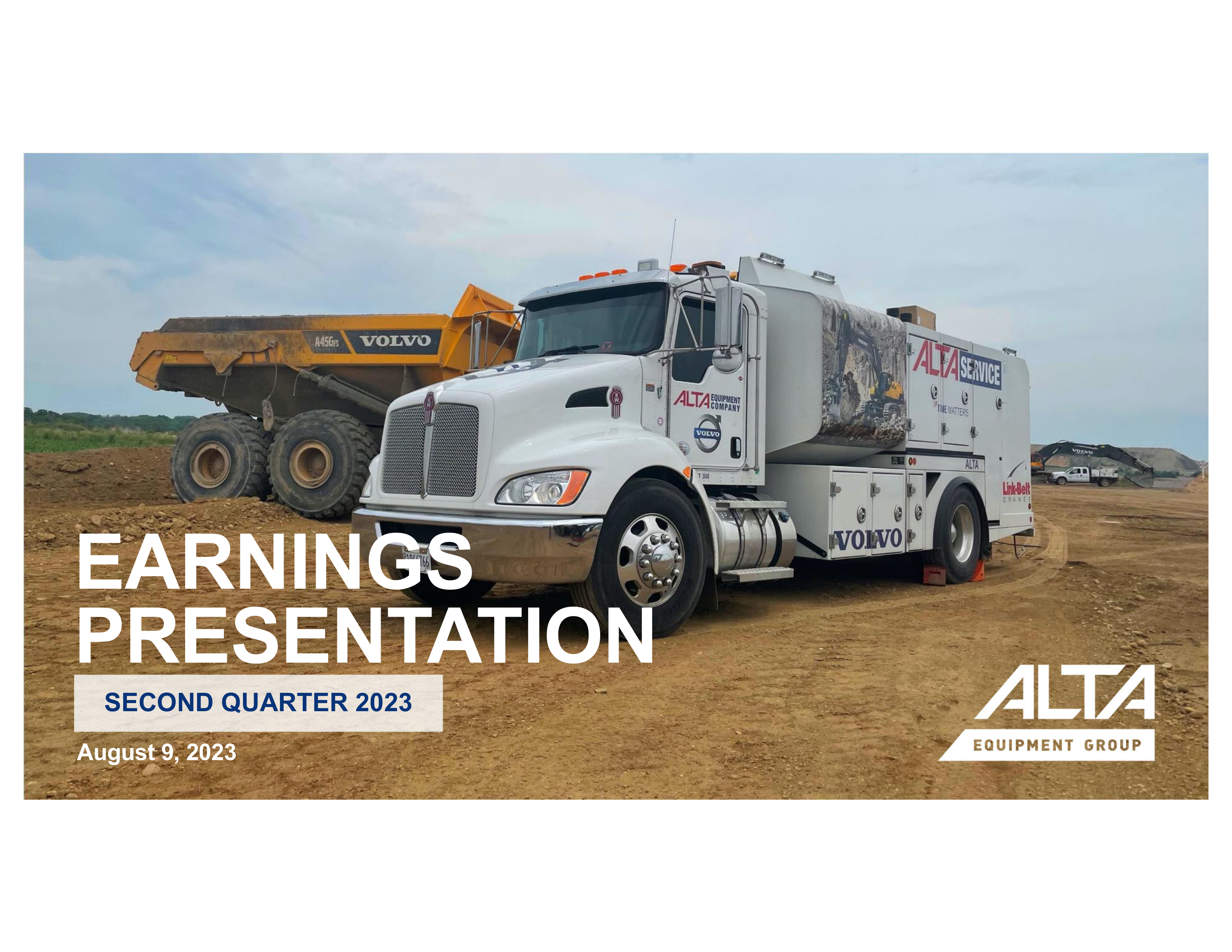 Alta Equipment Group's Q2 2023 Slide Deck