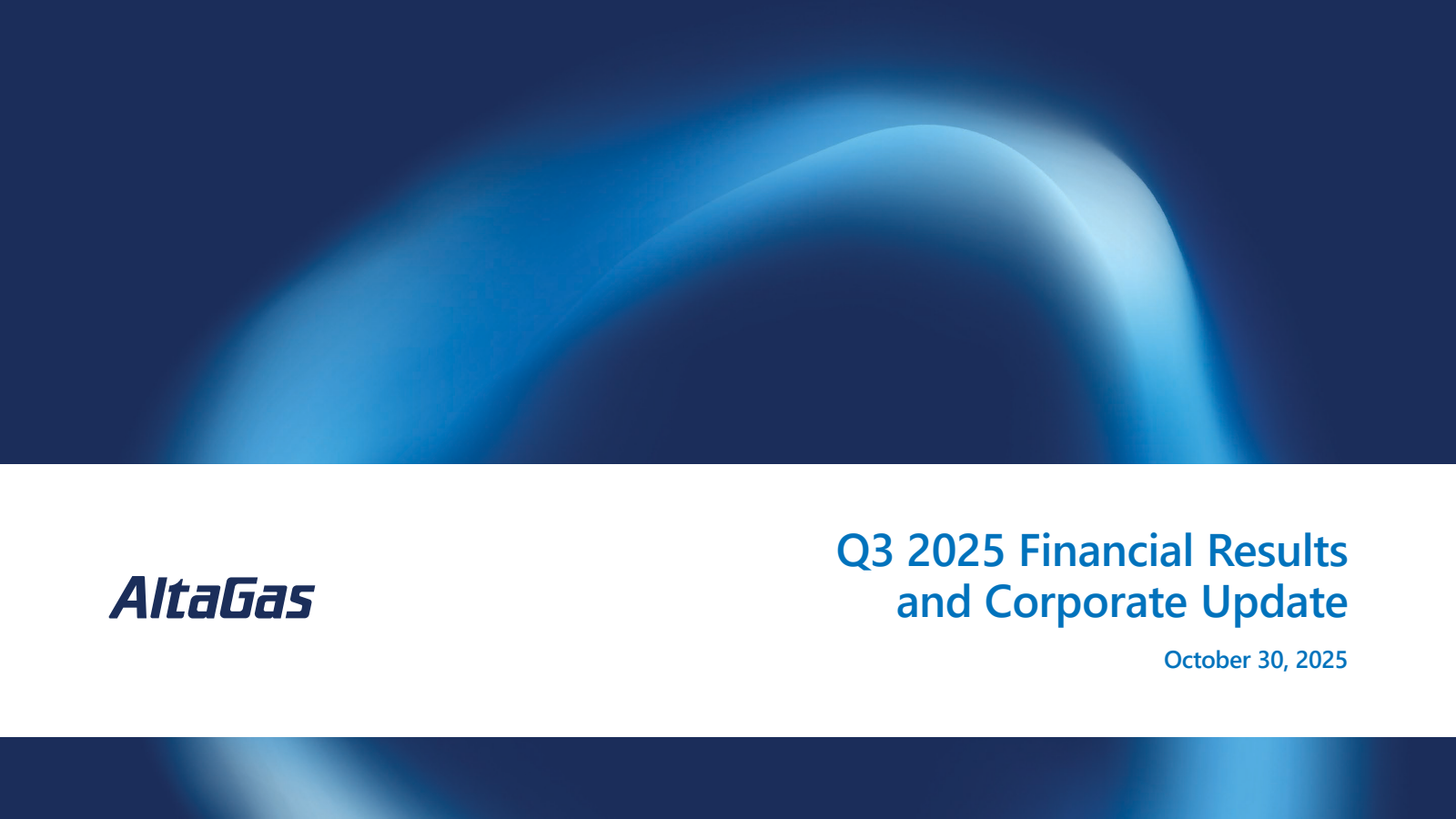 AltaGas' Q3 2025 Slide Deck